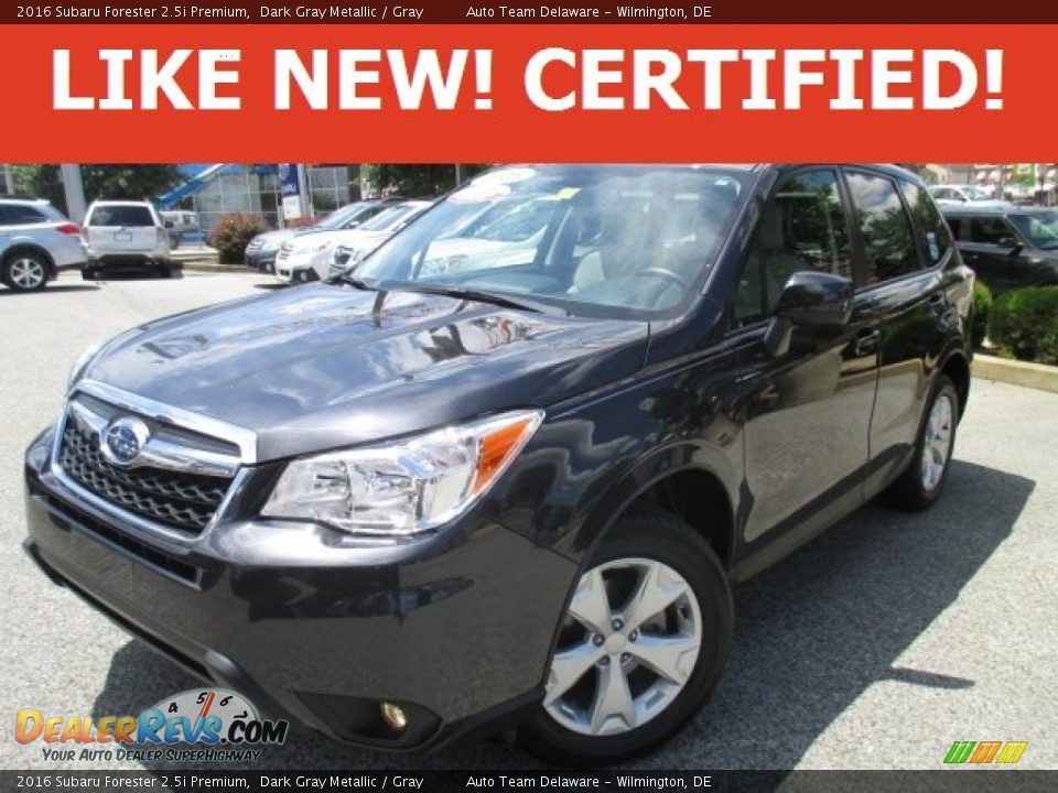 2016 Subaru Forester 2.5i Premium Dark Gray Metallic / Gray Photo #1