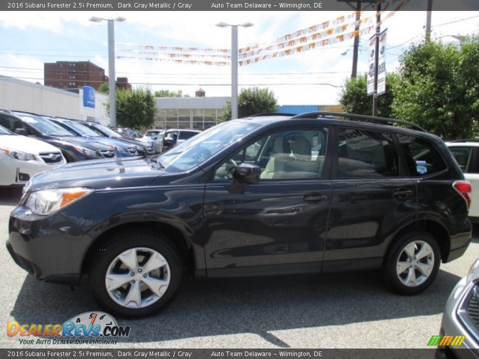 2016 Subaru Forester 2.5i Premium Dark Gray Metallic / Gray Photo #3