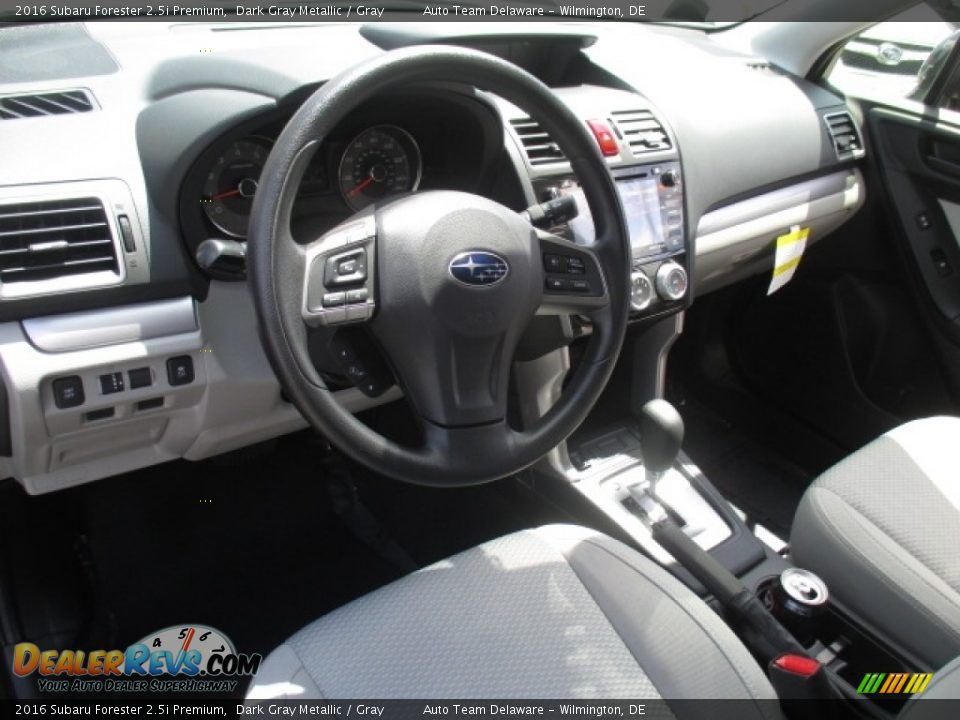 2016 Subaru Forester 2.5i Premium Dark Gray Metallic / Gray Photo #11