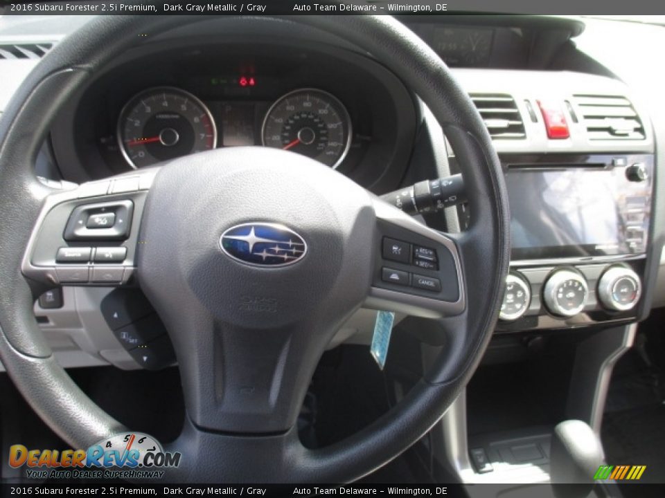 2016 Subaru Forester 2.5i Premium Dark Gray Metallic / Gray Photo #12