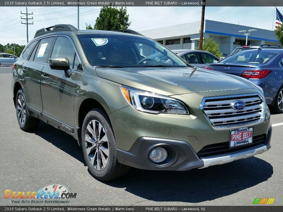 2016 Subaru Outback 2.5i Limited Wilderness Green Metallic / Warm Ivory Photo #1