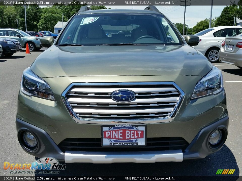 2016 Subaru Outback 2.5i Limited Wilderness Green Metallic / Warm Ivory Photo #2