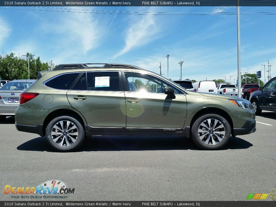 2016 Subaru Outback 2.5i Limited Wilderness Green Metallic / Warm Ivory Photo #3