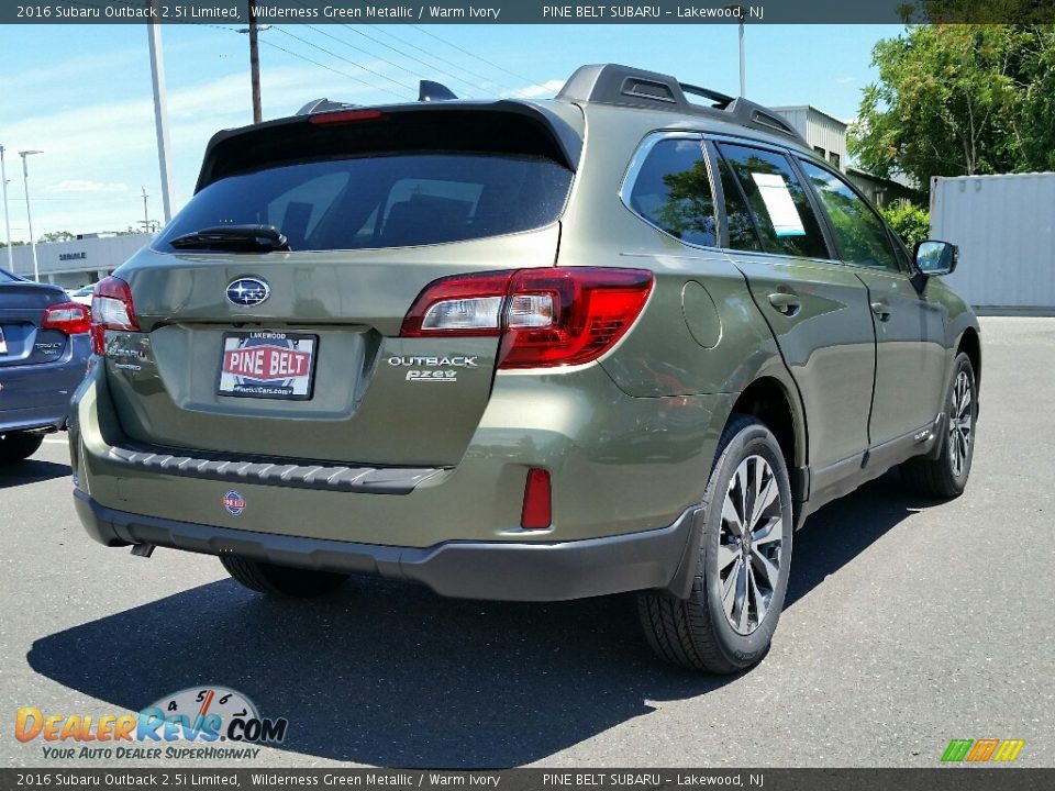 2016 Subaru Outback 2.5i Limited Wilderness Green Metallic / Warm Ivory Photo #4