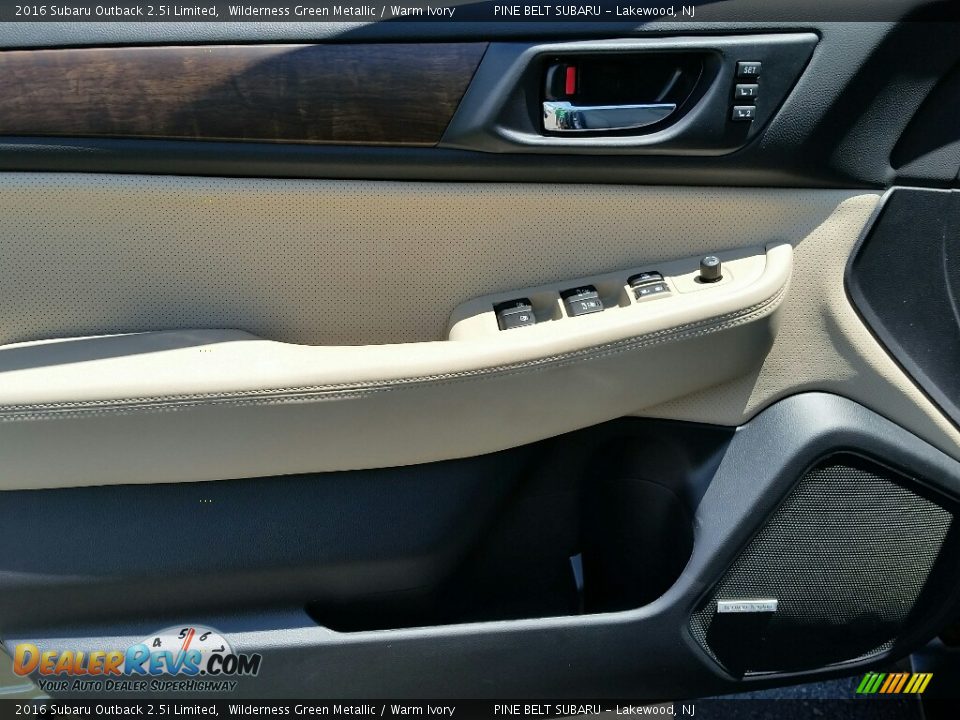 2016 Subaru Outback 2.5i Limited Wilderness Green Metallic / Warm Ivory Photo #7