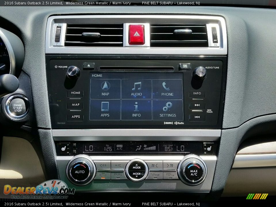 2016 Subaru Outback 2.5i Limited Wilderness Green Metallic / Warm Ivory Photo #9