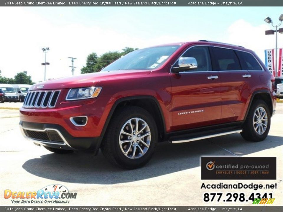 2014 Jeep Grand Cherokee Limited Deep Cherry Red Crystal Pearl / New Zealand Black/Light Frost Photo #1