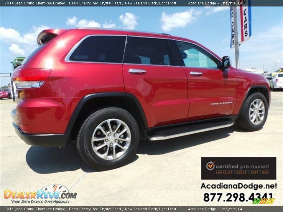 2014 Jeep Grand Cherokee Limited Deep Cherry Red Crystal Pearl / New Zealand Black/Light Frost Photo #9