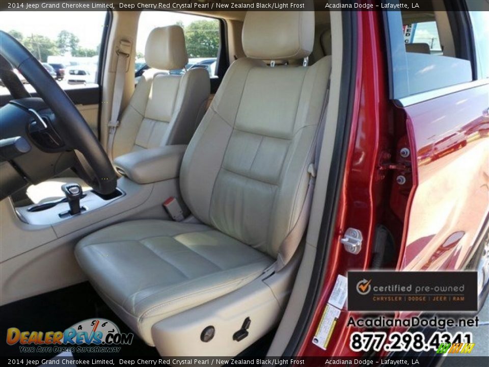 2014 Jeep Grand Cherokee Limited Deep Cherry Red Crystal Pearl / New Zealand Black/Light Frost Photo #19