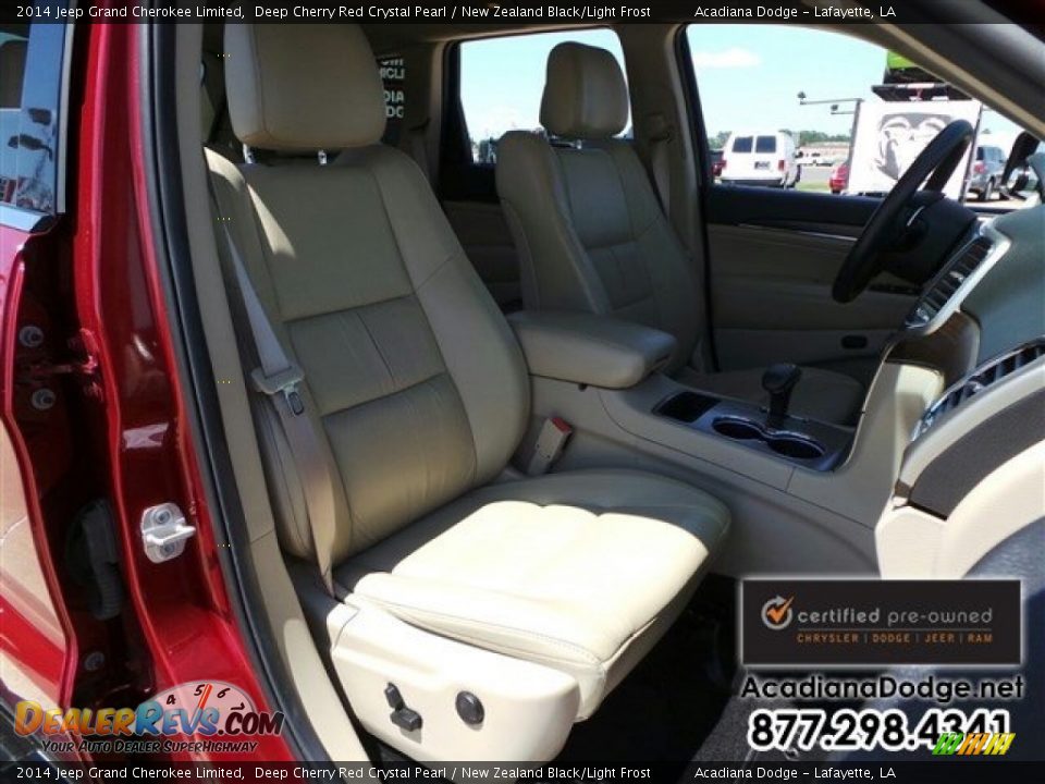 2014 Jeep Grand Cherokee Limited Deep Cherry Red Crystal Pearl / New Zealand Black/Light Frost Photo #25
