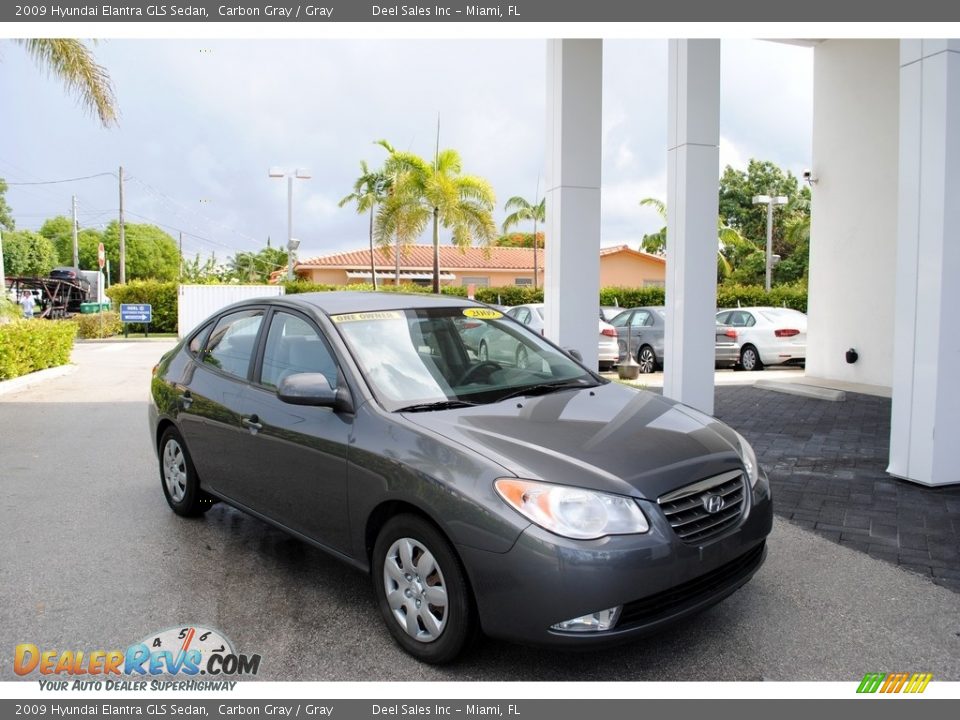 2009 Hyundai Elantra GLS Sedan Carbon Gray / Gray Photo #1