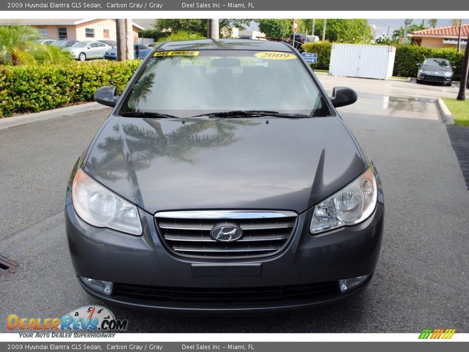 2009 Hyundai Elantra GLS Sedan Carbon Gray / Gray Photo #3