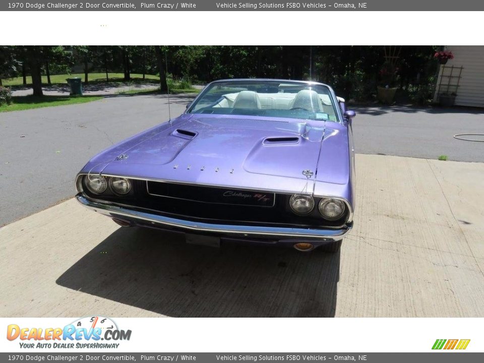 1970 Dodge Challenger 2 Door Convertible Plum Crazy / White Photo #2