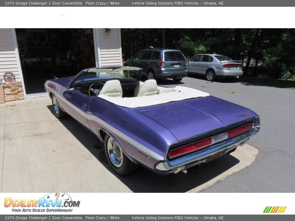 1970 Dodge Challenger 2 Door Convertible Plum Crazy / White Photo #4