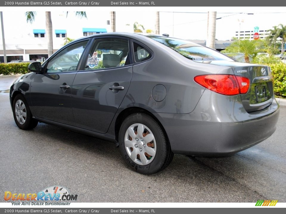 2009 Hyundai Elantra GLS Sedan Carbon Gray / Gray Photo #7