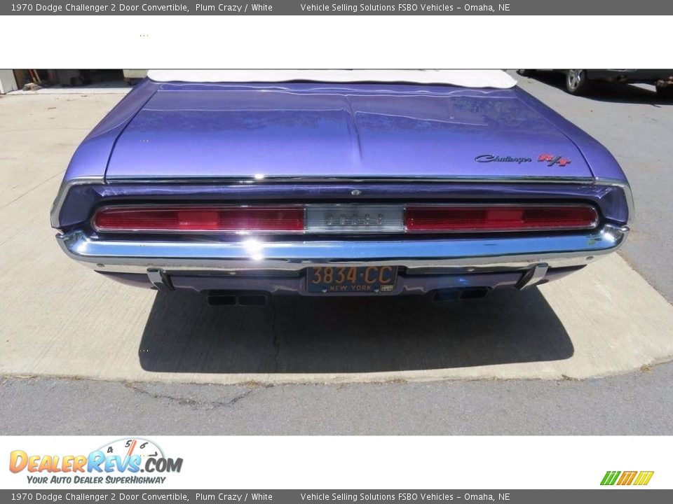 1970 Dodge Challenger 2 Door Convertible Plum Crazy / White Photo #5