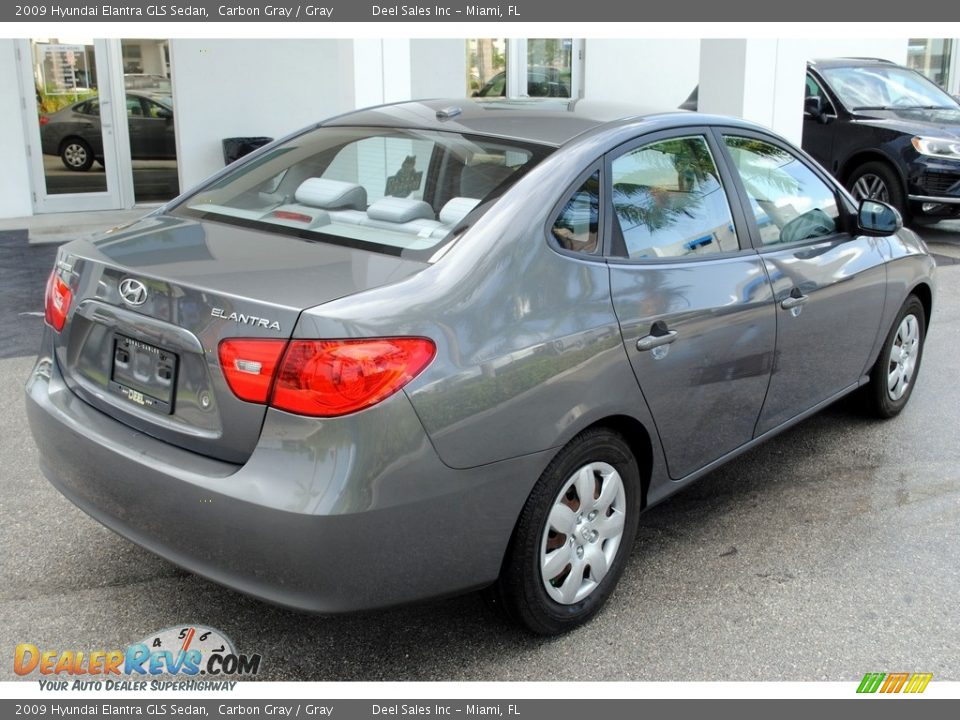 2009 Hyundai Elantra GLS Sedan Carbon Gray / Gray Photo #9