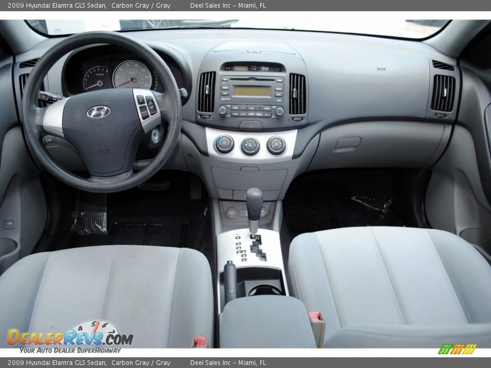 2009 Hyundai Elantra GLS Sedan Carbon Gray / Gray Photo #13