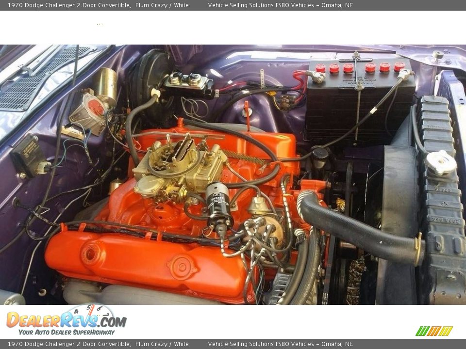 1970 Dodge Challenger 2 Door Convertible 383 OHV 16-Valve Magnum V8 Engine Photo #11