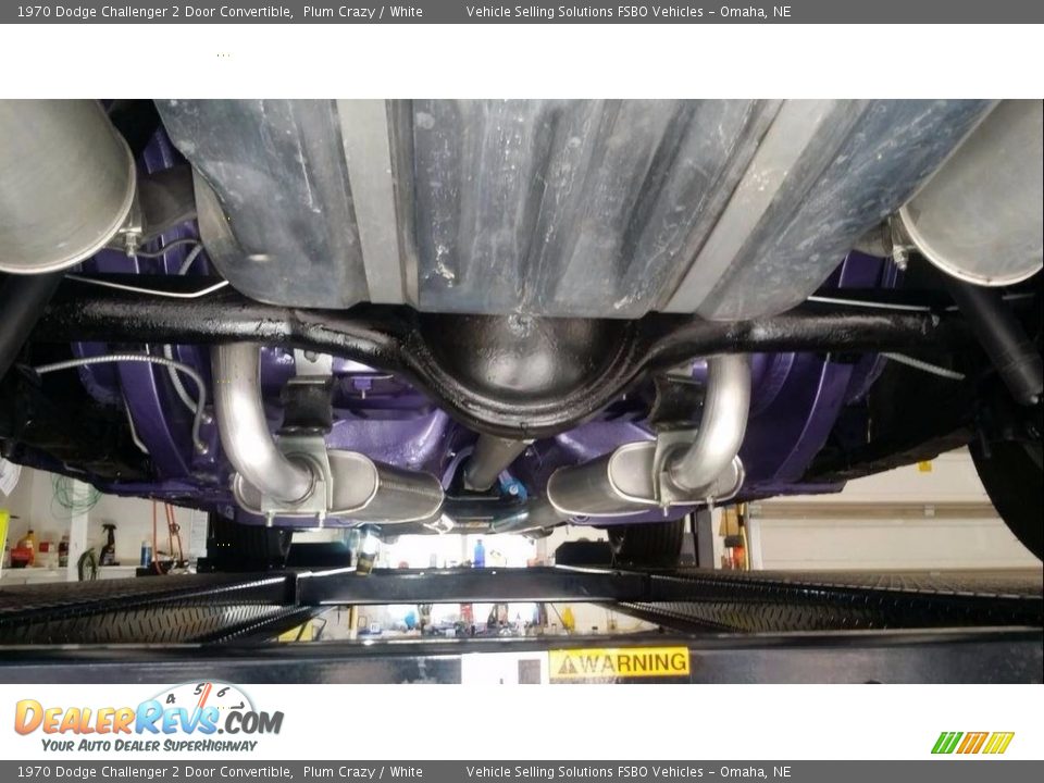 Undercarriage of 1970 Dodge Challenger 2 Door Convertible Photo #13