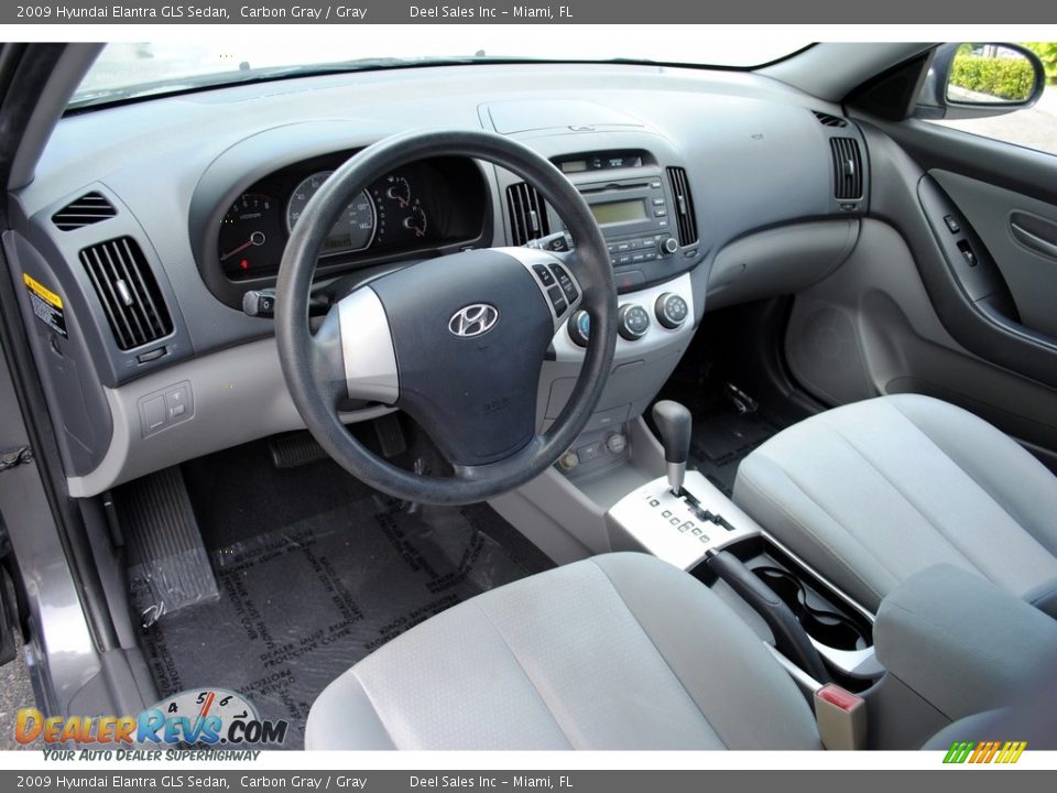 2009 Hyundai Elantra GLS Sedan Carbon Gray / Gray Photo #16
