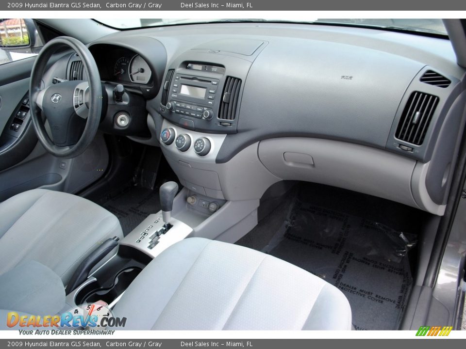 2009 Hyundai Elantra GLS Sedan Carbon Gray / Gray Photo #17