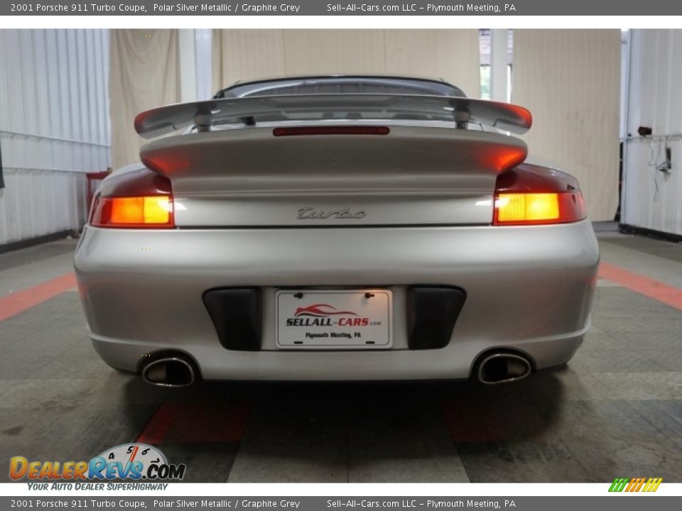 2001 Porsche 911 Turbo Coupe Polar Silver Metallic / Graphite Grey Photo #9