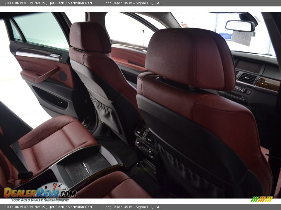 2014 BMW X6 xDrive35i Jet Black / Vermilion Red Photo #18