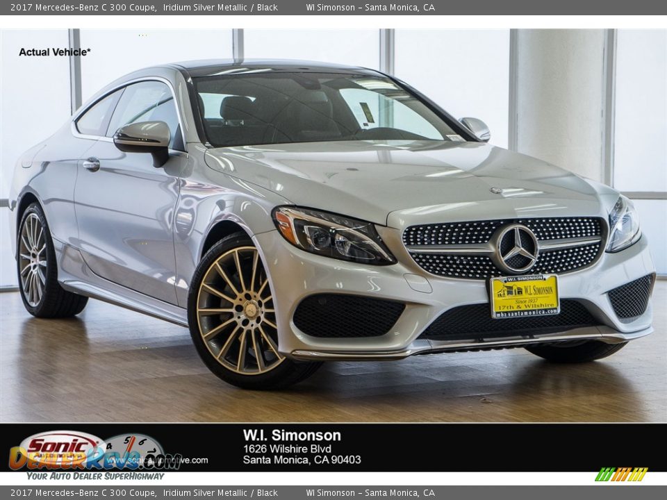 2017 Mercedes-Benz C 300 Coupe Iridium Silver Metallic / Black Photo #1