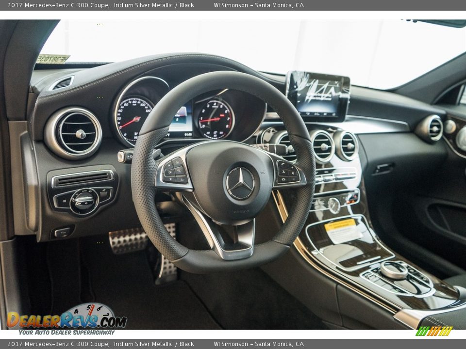 2017 Mercedes-Benz C 300 Coupe Iridium Silver Metallic / Black Photo #5