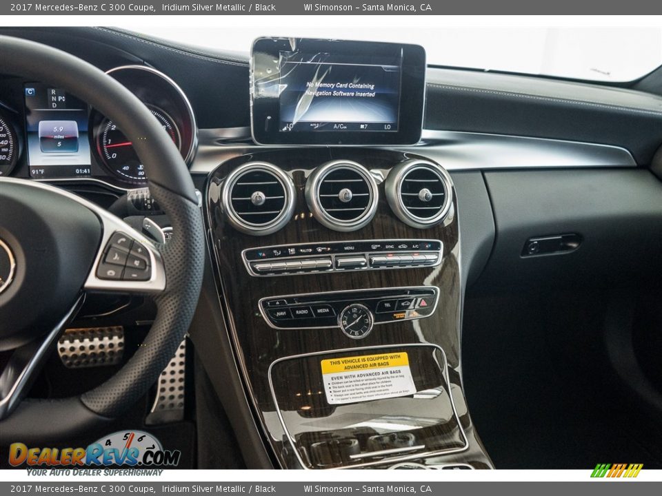 2017 Mercedes-Benz C 300 Coupe Iridium Silver Metallic / Black Photo #8