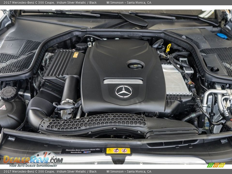 2017 Mercedes-Benz C 300 Coupe Iridium Silver Metallic / Black Photo #9