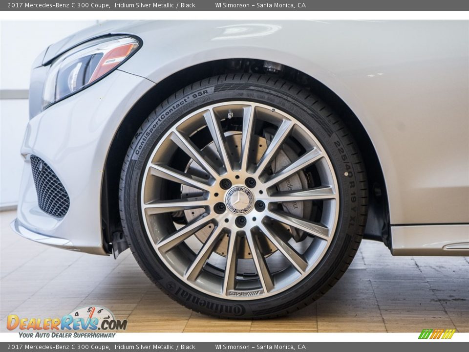 2017 Mercedes-Benz C 300 Coupe Iridium Silver Metallic / Black Photo #10
