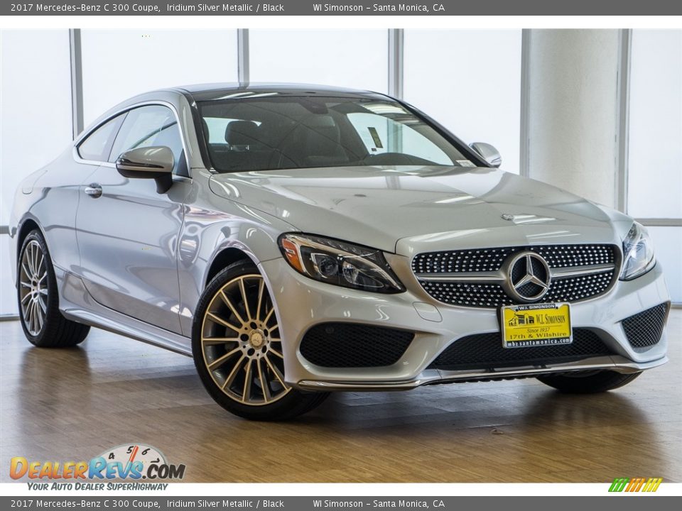 2017 Mercedes-Benz C 300 Coupe Iridium Silver Metallic / Black Photo #12
