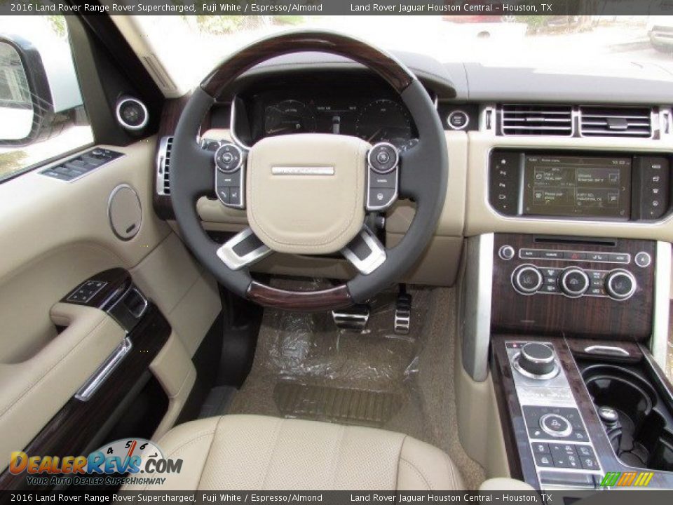 2016 Land Rover Range Rover Supercharged Fuji White / Espresso/Almond Photo #12