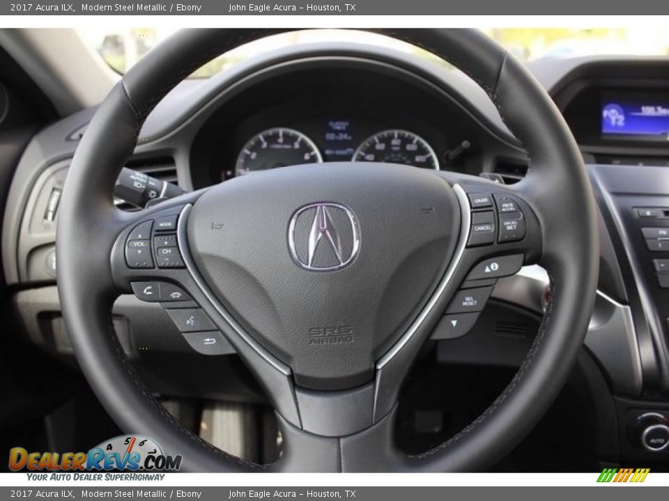 2017 Acura ILX Modern Steel Metallic / Ebony Photo #26
