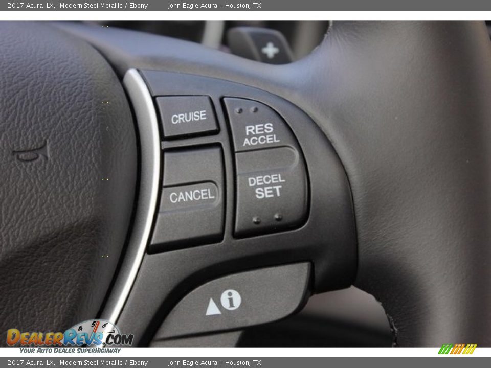 2017 Acura ILX Modern Steel Metallic / Ebony Photo #36
