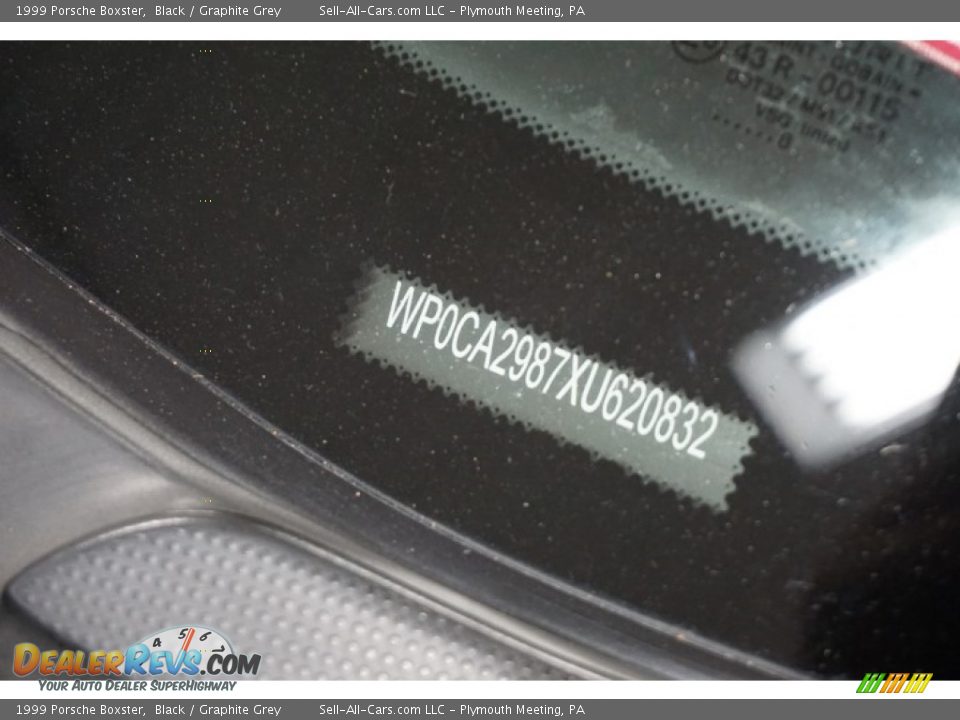 1999 Porsche Boxster Black / Graphite Grey Photo #13