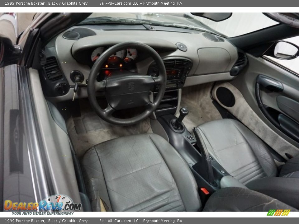 1999 Porsche Boxster Black / Graphite Grey Photo #25