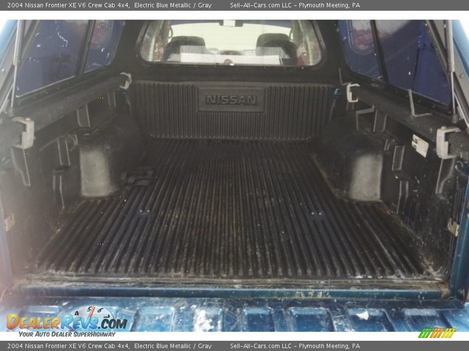2004 Nissan Frontier XE V6 Crew Cab 4x4 Electric Blue Metallic / Gray Photo #21