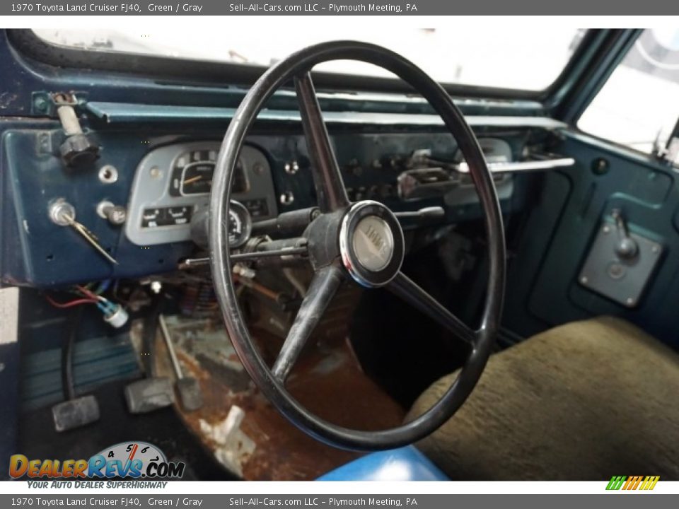 1970 Toyota Land Cruiser FJ40 Green / Gray Photo #26