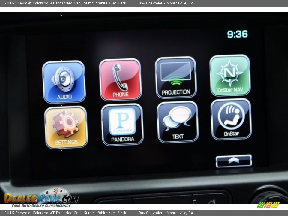 2016 Chevrolet Colorado WT Extended Cab Summit White / Jet Black Photo #31