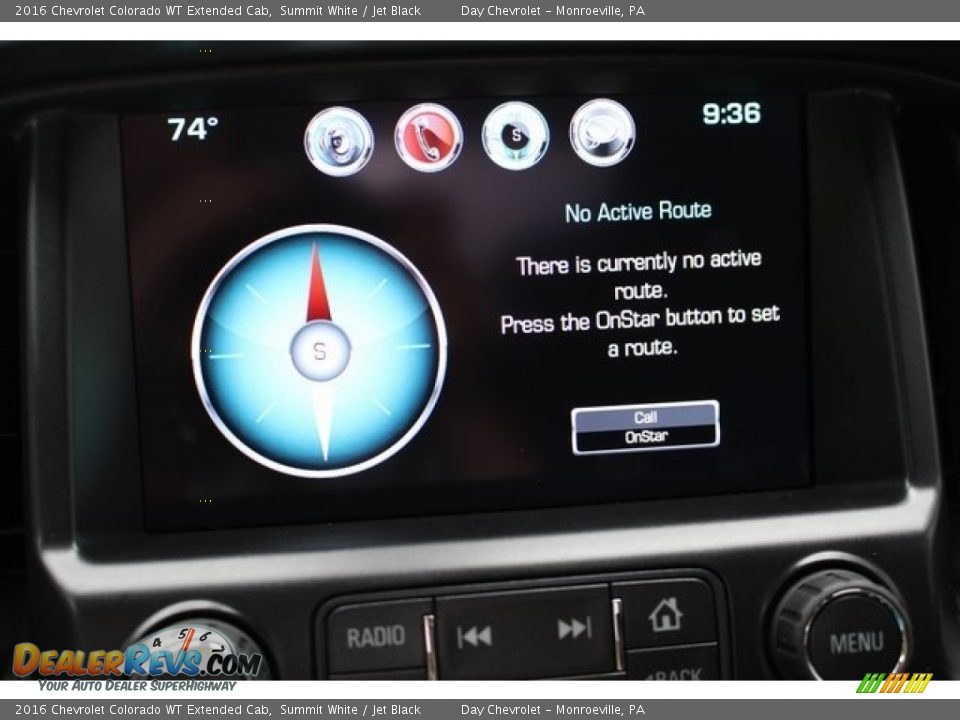 2016 Chevrolet Colorado WT Extended Cab Summit White / Jet Black Photo #33