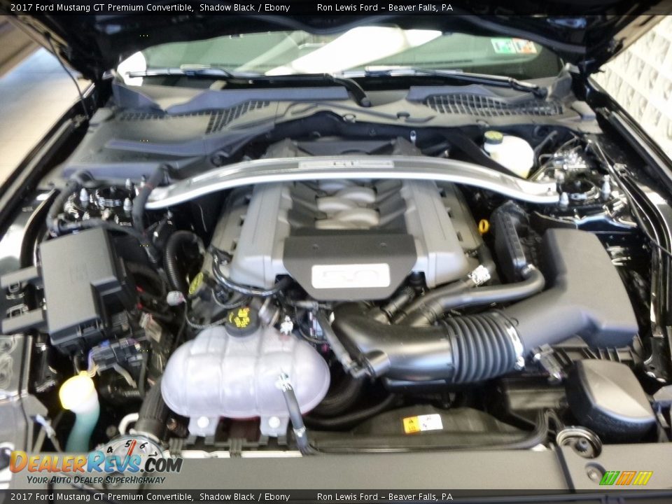2017 Ford Mustang GT Premium Convertible 5.0 Liter DOHC 32-Valve Ti-VCT V8 Engine Photo #3