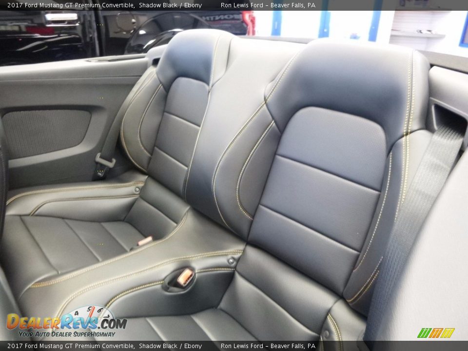 Rear Seat of 2017 Ford Mustang GT Premium Convertible Photo #12