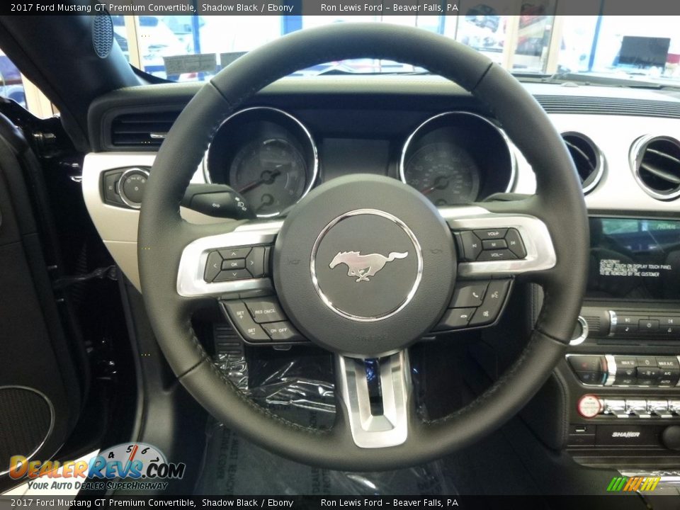 2017 Ford Mustang GT Premium Convertible Steering Wheel Photo #16