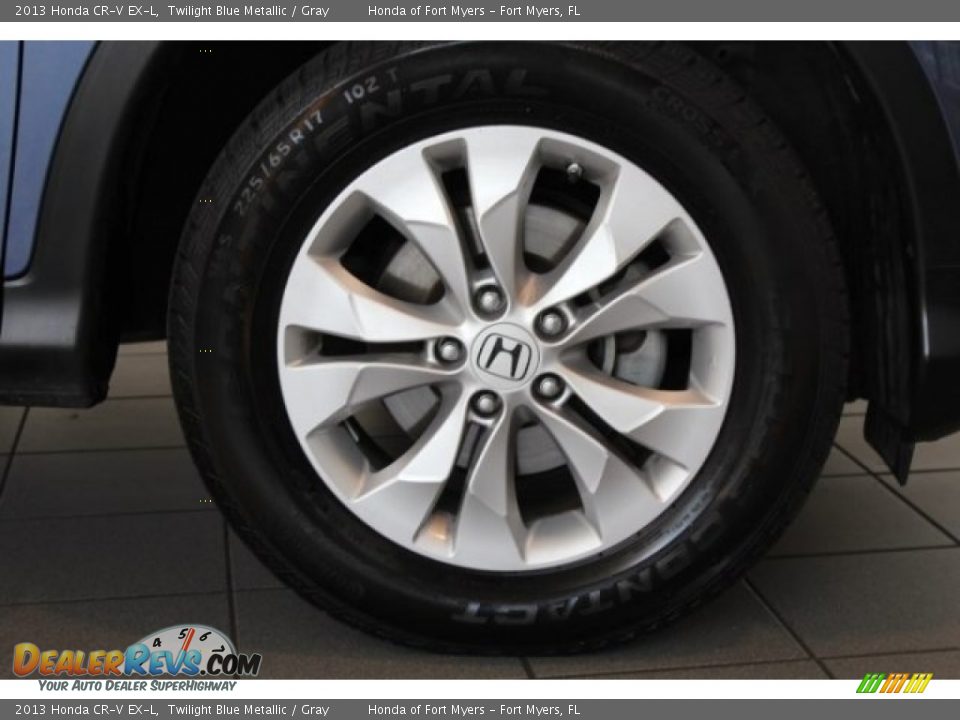 2013 Honda CR-V EX-L Twilight Blue Metallic / Gray Photo #2