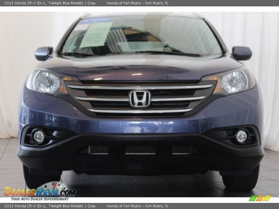 2013 Honda CR-V EX-L Twilight Blue Metallic / Gray Photo #4