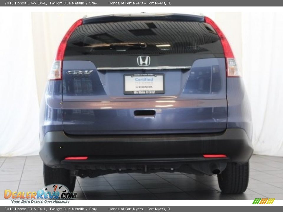 2013 Honda CR-V EX-L Twilight Blue Metallic / Gray Photo #6