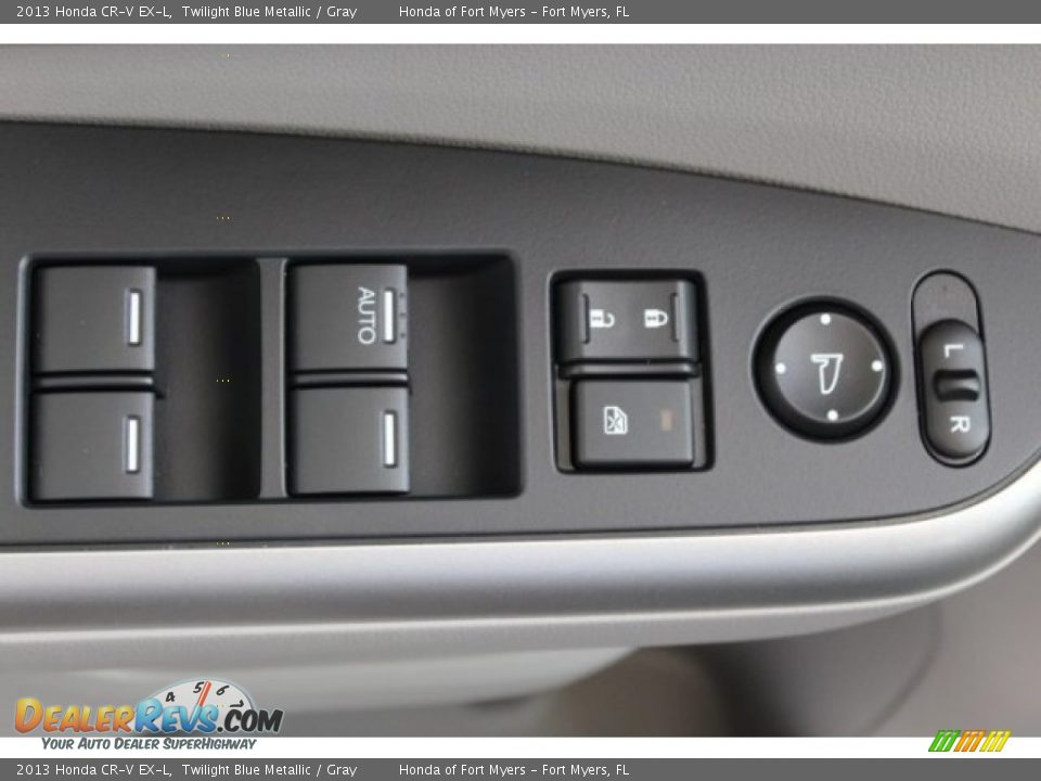 2013 Honda CR-V EX-L Twilight Blue Metallic / Gray Photo #8